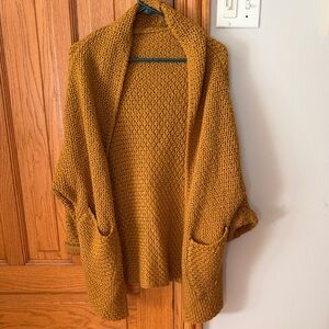 Cozy Mustard Knit Sweater